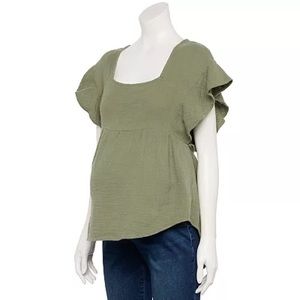 3/$30 Cute boho maternity top